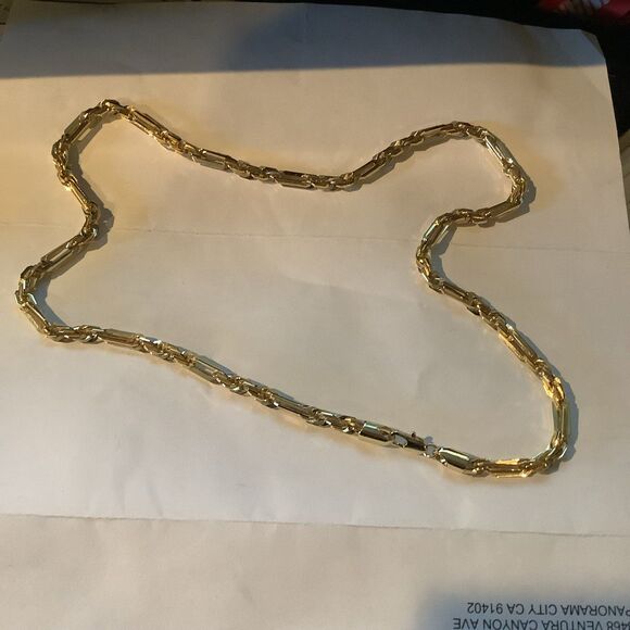 Gold plated Milano link Necklace - Picture 1 of 2